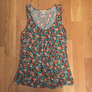 Forever 21 Floral Ruffled Blouse